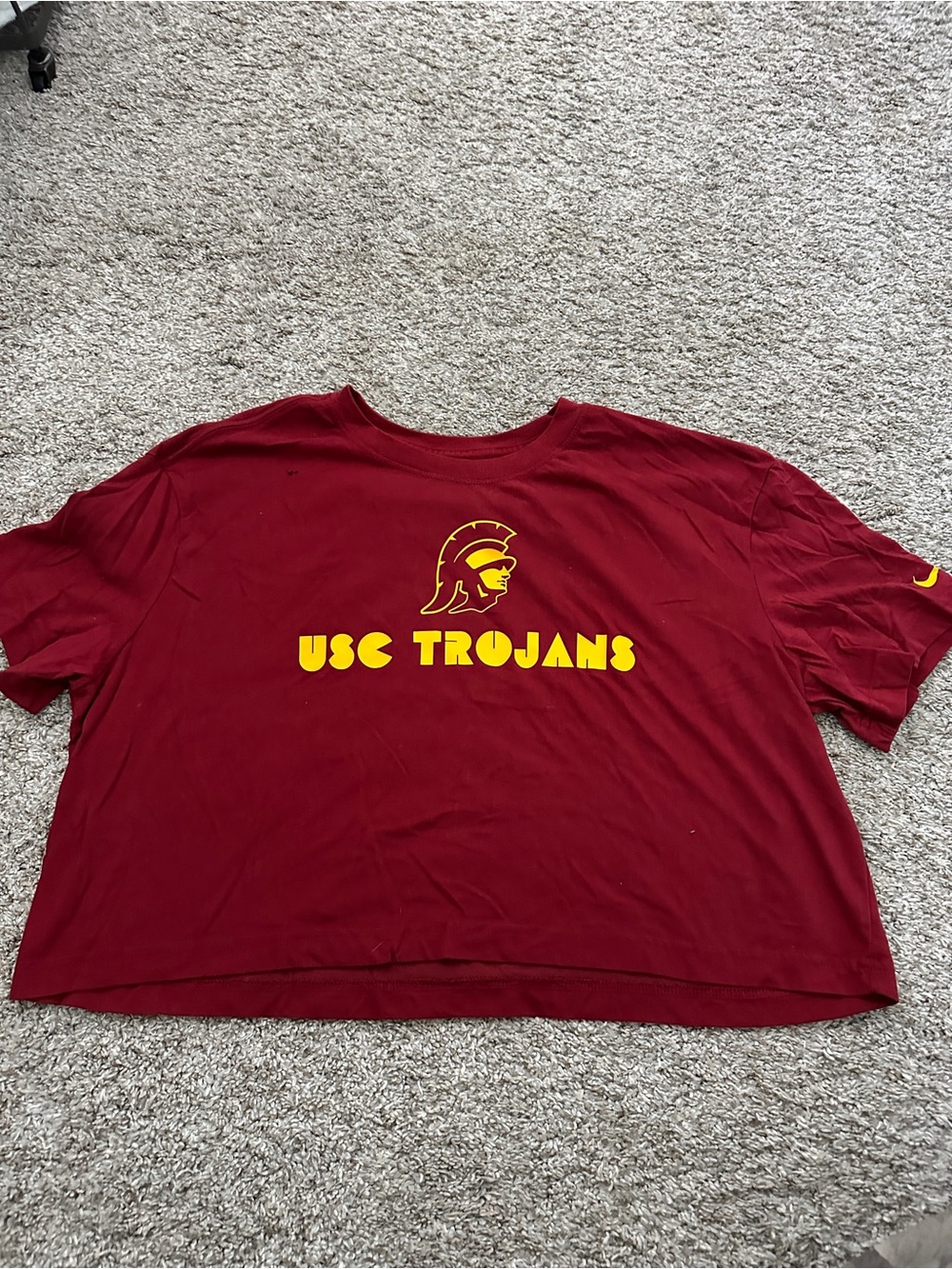 Nike USC Trojans Cropped Tee
